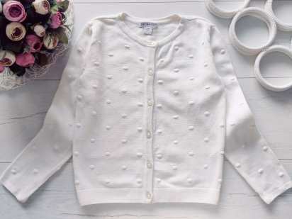 7,8 років, зріст 128 Біла кофта котон