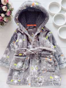 12,18 міс, зріст 80,86 Теплий дитячий махровий халат