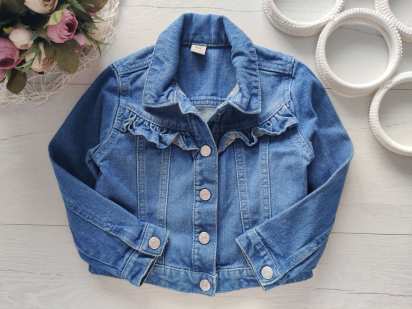 2,3 роки, зріст 92,98 Джинсівка для дівчинки на кнопках