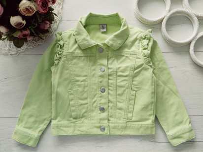 3,4 роки, зріст 98,104 Салатова джинсовка на кнопках