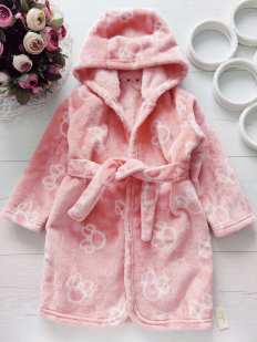 12,18 міс, зріст 80,86 Новий дитячий махровий халат для дівчинки з міккі