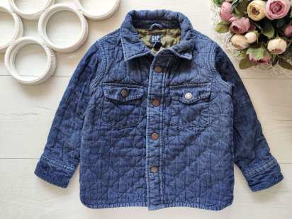 4 роки, зріст 104 Стьобана джинсовка/сорочка на тонкому синтепоні