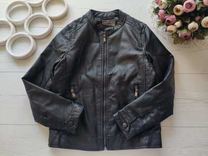 9,10 років, зріст 140 Кожанка для дівчинки