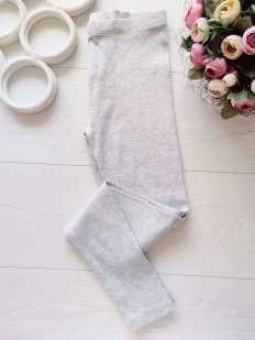 10,11 лет, рост 140,146 Серые лосины в рубчик