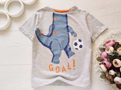 5,6 років, зріст 110,116 Футболка динозавр