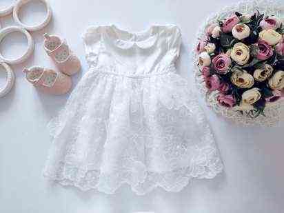 6-12 мес, рост 74-80 Платье на крестины\ на годик для девочки