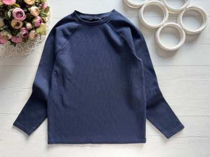 8,9 років, зріст 128,135 Темно-синій щільний реглан