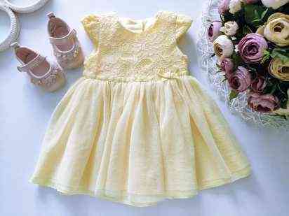 0-6 мес, рост 56-74 см Детское платье на крестины