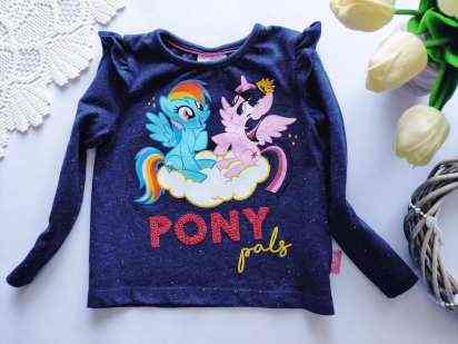 1-2 года, рост 80-86 Реглан для девочки с лошадкой пони