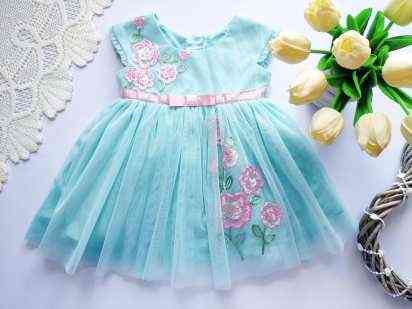6 мес. Детское нарядное платье для девочки