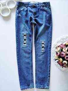 11,12 лет, рост 152 Джинсы с паетками
