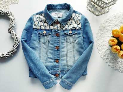 9,10 лет, рост 140 Джинсовка для девочки