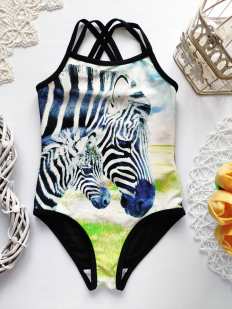 6,7 лет, рост 122 Купальник для девочки