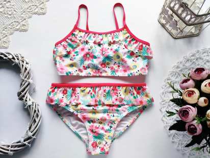 8 лет, рост 128 Раздельный детский купальник