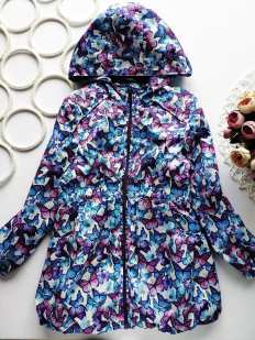 5,6 лет, рост 116 Ветровка для девочки