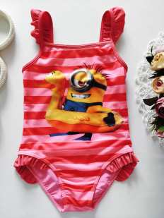 6,7 лет, рост 122 Купальник с миньоном