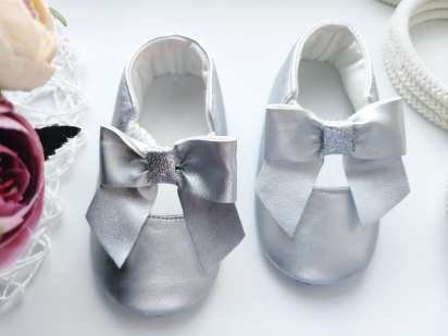 20 (12,5 см) Нові сріблясті пінетки