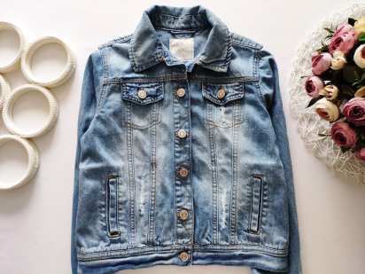 10 лет, рост 140 Детская джинсовка