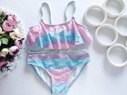 8 лет, рост 128 Раздельный детский купальник