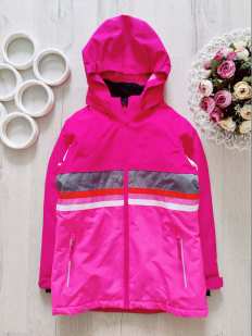 8,9 лет, рост 134,140 Яркая лыжная куртка