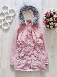 11,12 лет, рост 146,152 Пудровая куртка