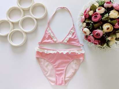 8,9 лет, рост 128,134 Детский раздельный купальник