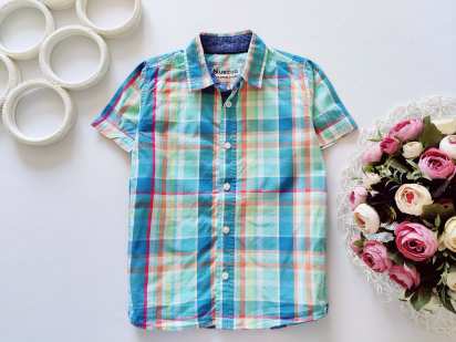 4,5 років, зріст 110 Сорочка в клітку