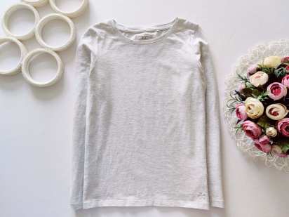 9 лет, рост 134 Базовый лонгслив