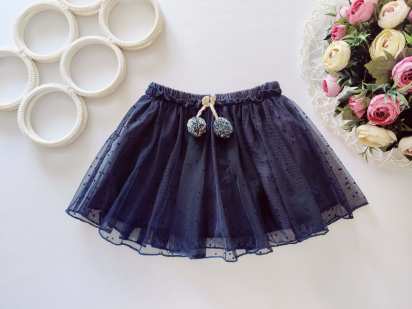 12,18 міс, зріст 86 Фатинова спідниця в горошок