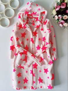 5,6 років, зріст 116 Махровий халат у зірках