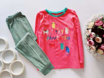 6,7 років, зріст 116,122 Дитяча піжама з кошенятами