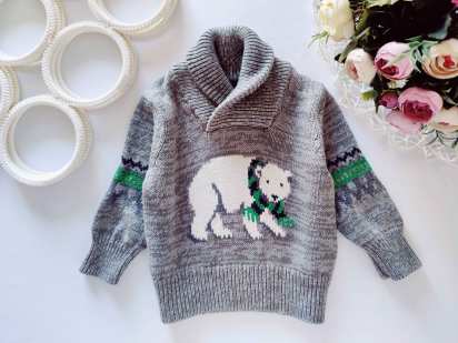 3,6 мес. Свитер с мишкой