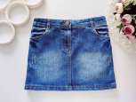 9,10 років, зріст 140 Джинсова спідниця із потертостями - зображення 1