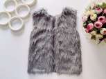 6,7 лет, рост 122 Меховая детская жилетка - зображення 1