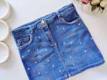 11 лет, рост 146 Джинсовая юбка в звездах - зображення 2