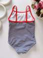 9,12 мес, рост 80 Детский полосатый купальник - зображення 3