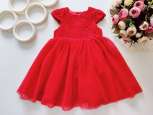 9,12 міс, зріст 74,80 Червона пишна сукня - зображення 1