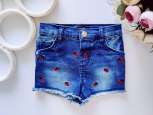 12,18 міс, зріст 86 Джинсові шорти в сонечках - зображення 1