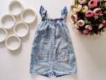 12,18 міс, зріст 86 Тонкий джинсовий ромпер - зображення 1