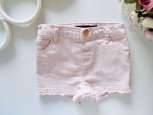 12,18 міс, зріст 86 Пудрові джинсові шорти - зображення 1