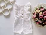 12,18 міс, зріст 86 Білий ромпер - зображення 1