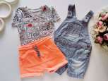 9,12 міс, зріст 74,80 Ромпер, шорти, футболка - зображення 1