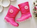 24-25 (17 см) Рожеві гумові чоботи - зображення 1