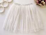 11 років, зріст 146 Біла пишна спідниця із золотистим напиленням - зображення 1