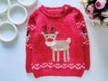 12,18 міс, зріст 86 Новорічний светр дитячий з оленем - зображення 1