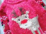 12,18 міс, зріст 86 Новорічний светр дитячий з оленем - зображення 2