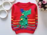 12,18 міс, зріст 86 Новорічний светр дитячий динозавр ялинка - зображення 1
