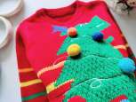 12,18 міс, зріст 86 Новорічний светр дитячий динозавр ялинка - зображення 2