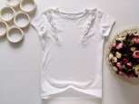 12,13 років, зріст 158 Футболка біла з рюшами - зображення 1