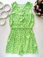 12,13 років, зріст 158 Новий салатовий ромпер з віскози в ромашках - зображення 1